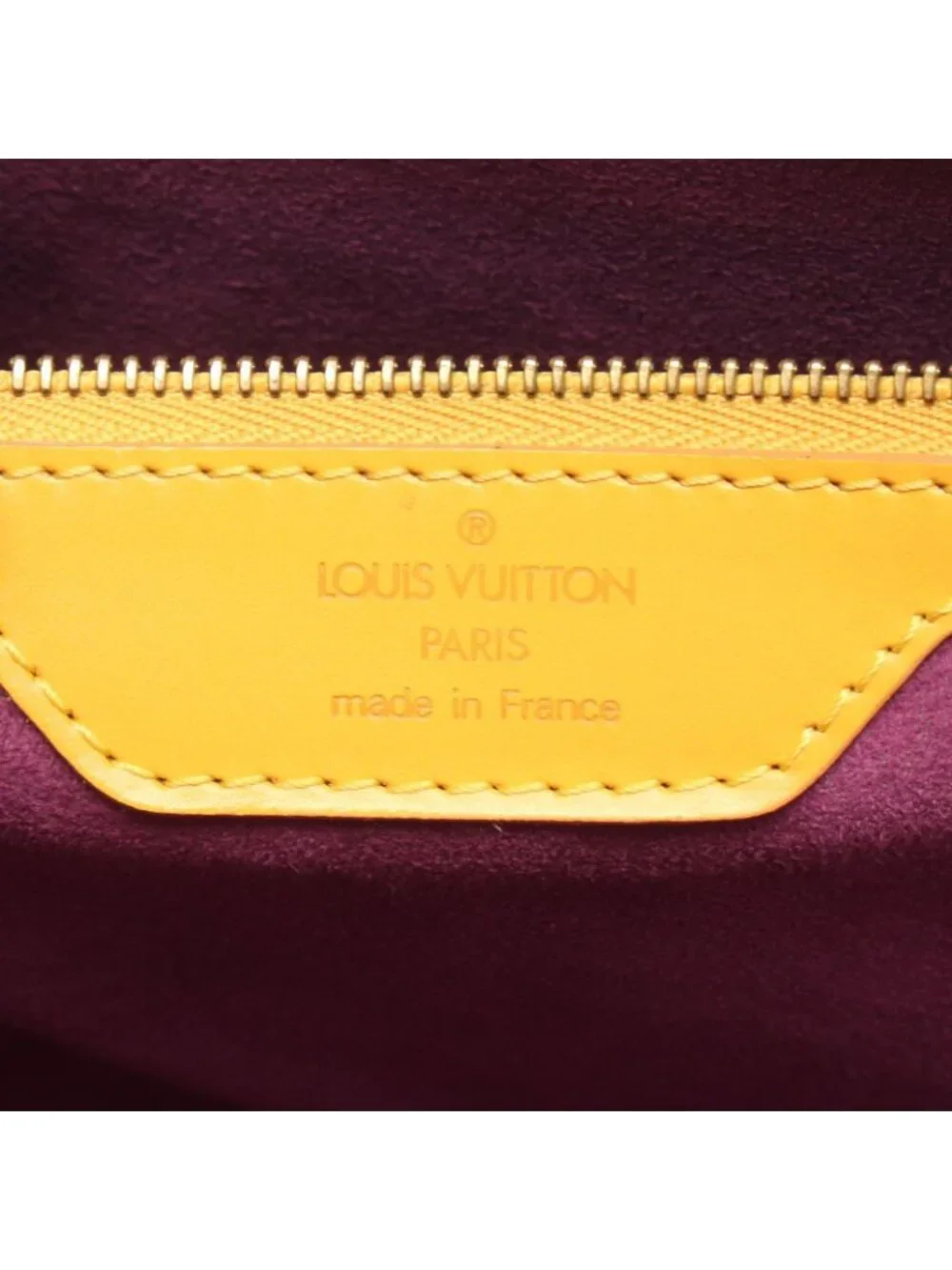 Louis Vuitton Shoulder Bag Saint Jacques Shopping Tassili Yellow Leather